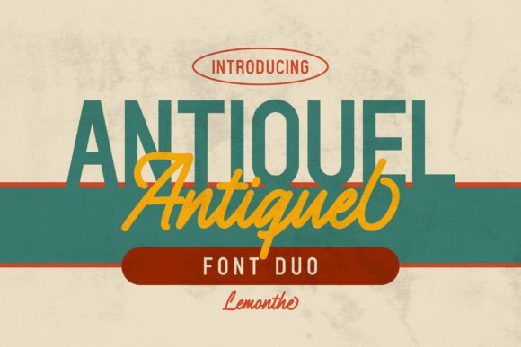 Antiquel: A Font Duo for Timeless Branding