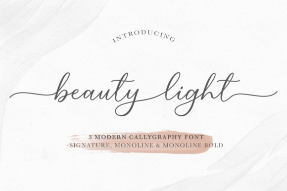 Beauty Light: Crafting Elegance in Every Letter
