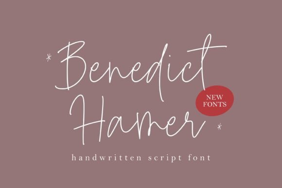Benedict Hamer: A Modern Handwritten Script Font