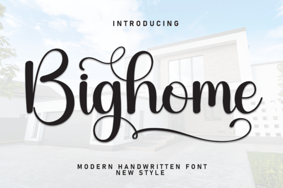Bighome: A Handwritten Script Font for Elegant Designs