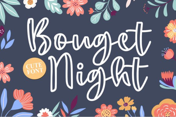 Bouget Night: The Handwritten Font for Authentic Projects