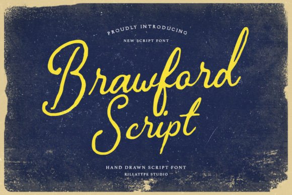 Brawford: The Handcrafted Script Font with Vintage Soul