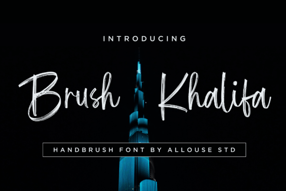 Brush Khalifa: A Modern Script Font for Impactful Design