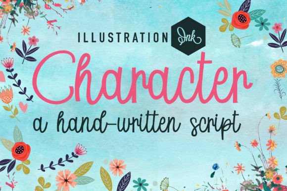 Character: A Hand-Crafted Script Font with Casual Uppercase Style