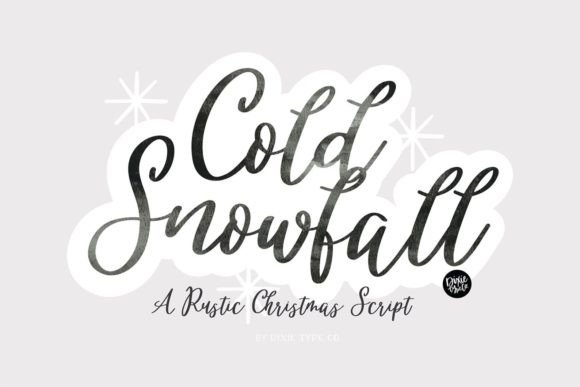 Cold Snowfall: A Vintage Script for Timeless Winter Projects