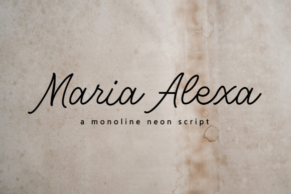Designing with Heart: A Deep Dive into the Maria Alexa Script Font