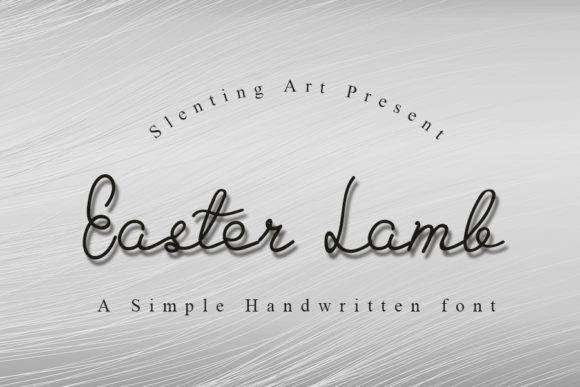 Easter Lamb: A Whimsical Script for Modern Design