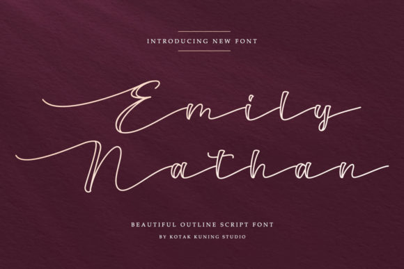 Emily Nathan: A Script Font That Feels Like a Conversation