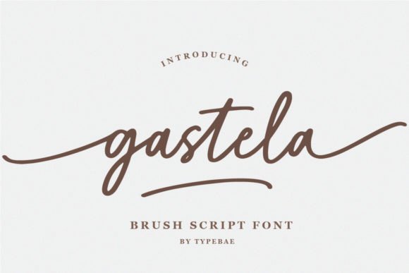 Gastela: The Handwritten Script Font with Elegant Flow