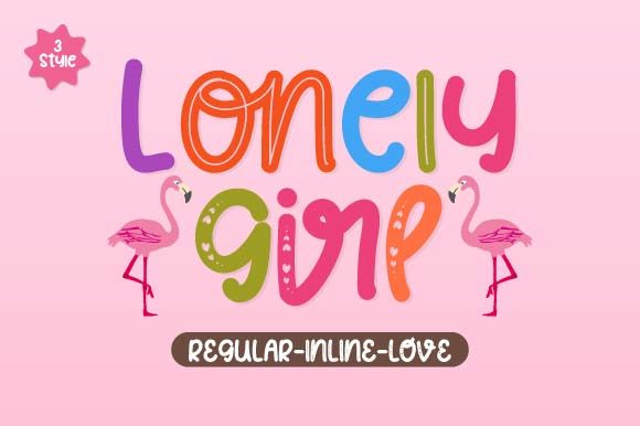 Lonely Girl: A Cute Script Font for Creative Projects