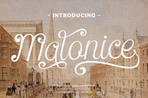 Malonice: The Elegant Script for Refined Design