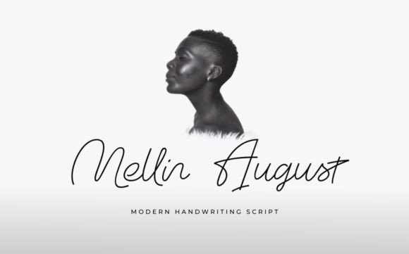 Mellin August: A Handwritten Font with a Welcoming Vibe