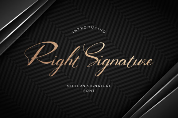 Right Signature: The Elegant Script for Modern Brands