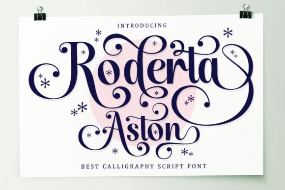 Roderta Aston: A Script Font for Timeless Elegance