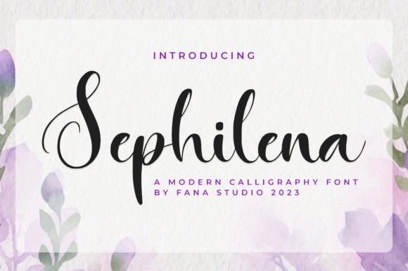 Sephilena: A Script Font with Elegant, Modern Character