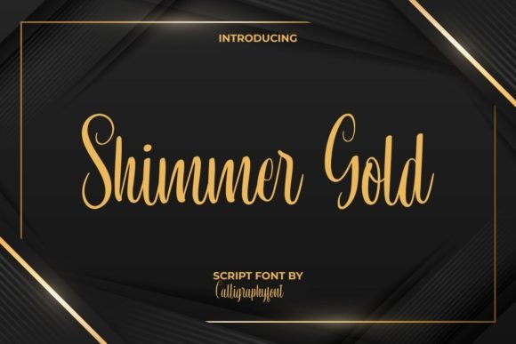 Shimmer Gold: The Calligraphy Script for Modern Elegance