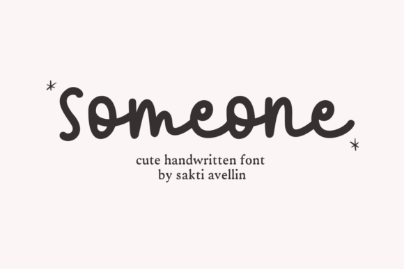 Someone: The Handwritten Font with a Personal Touch