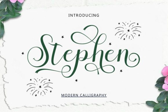 Stephen: The Refined Script Font for Elegant Design