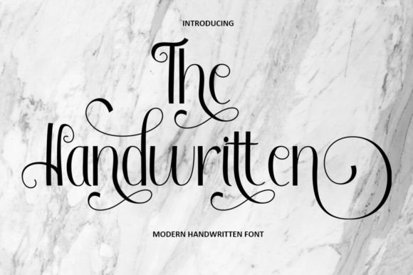 The Handwritten: A Script Font for Authentic Creativity