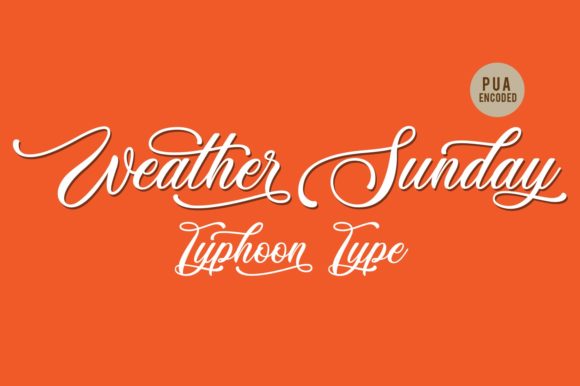 Weather Sunday: An Elegant Script for Luxurious Design